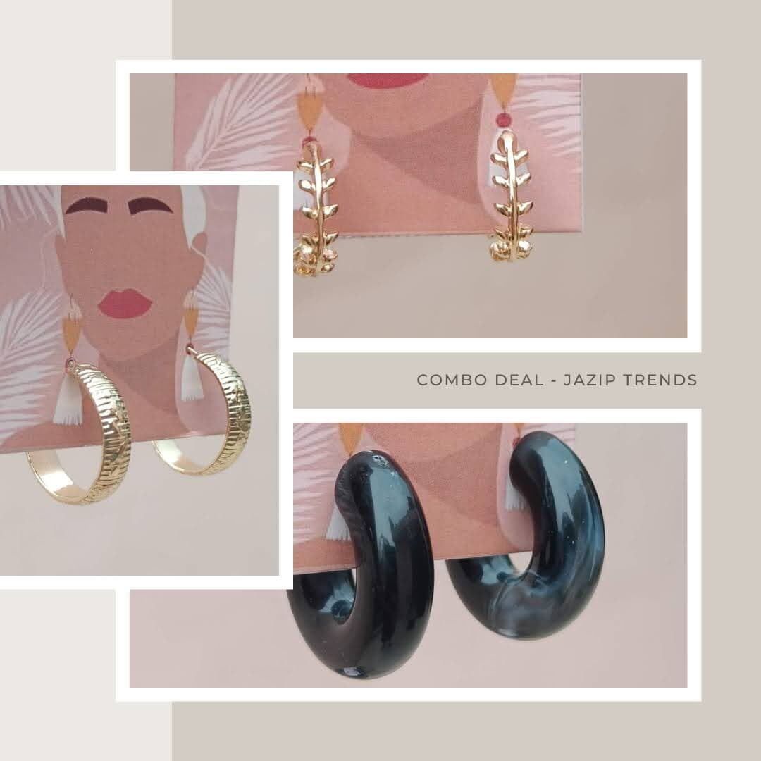 Statement Hoop Earrings Combo Statement Hoop Earrings Combo