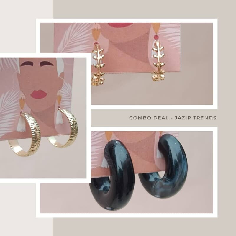 Statement Hoop Earrings Combo Statement Hoop Earrings Combo